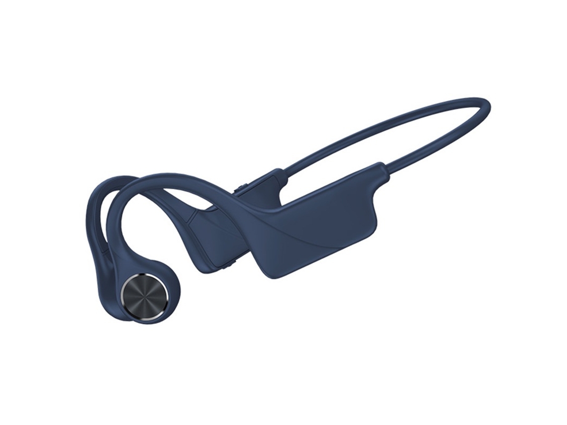 Fones Bluetooth Bone Sound Abertos, Condução Óssea Sem Fio Ip67 À Prova D'água/poeira, Bateria Longa P/ Corredores/fitness/ciclismo Azul JIAPEI