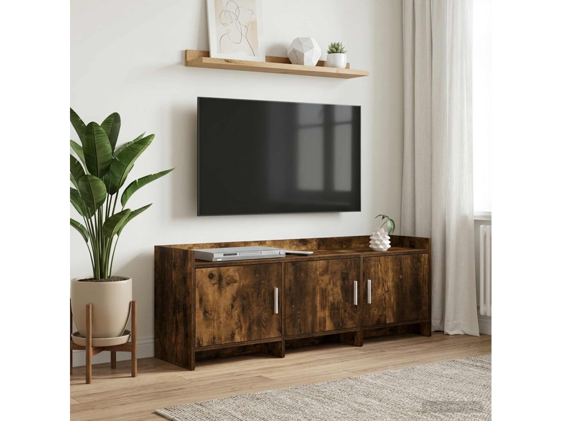 Vidaxl Gabinete Para Tv 130 X 33 X 47 Cm Carvalho Fumado