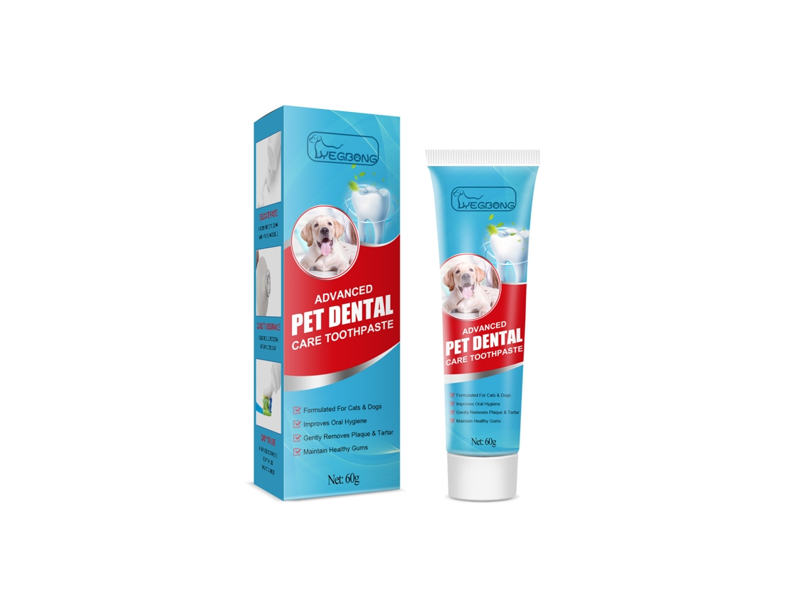 Pasta Dental para Cães e Gatos, Refresca Hálito e Remove Placa Bacteriana LAXISCREED