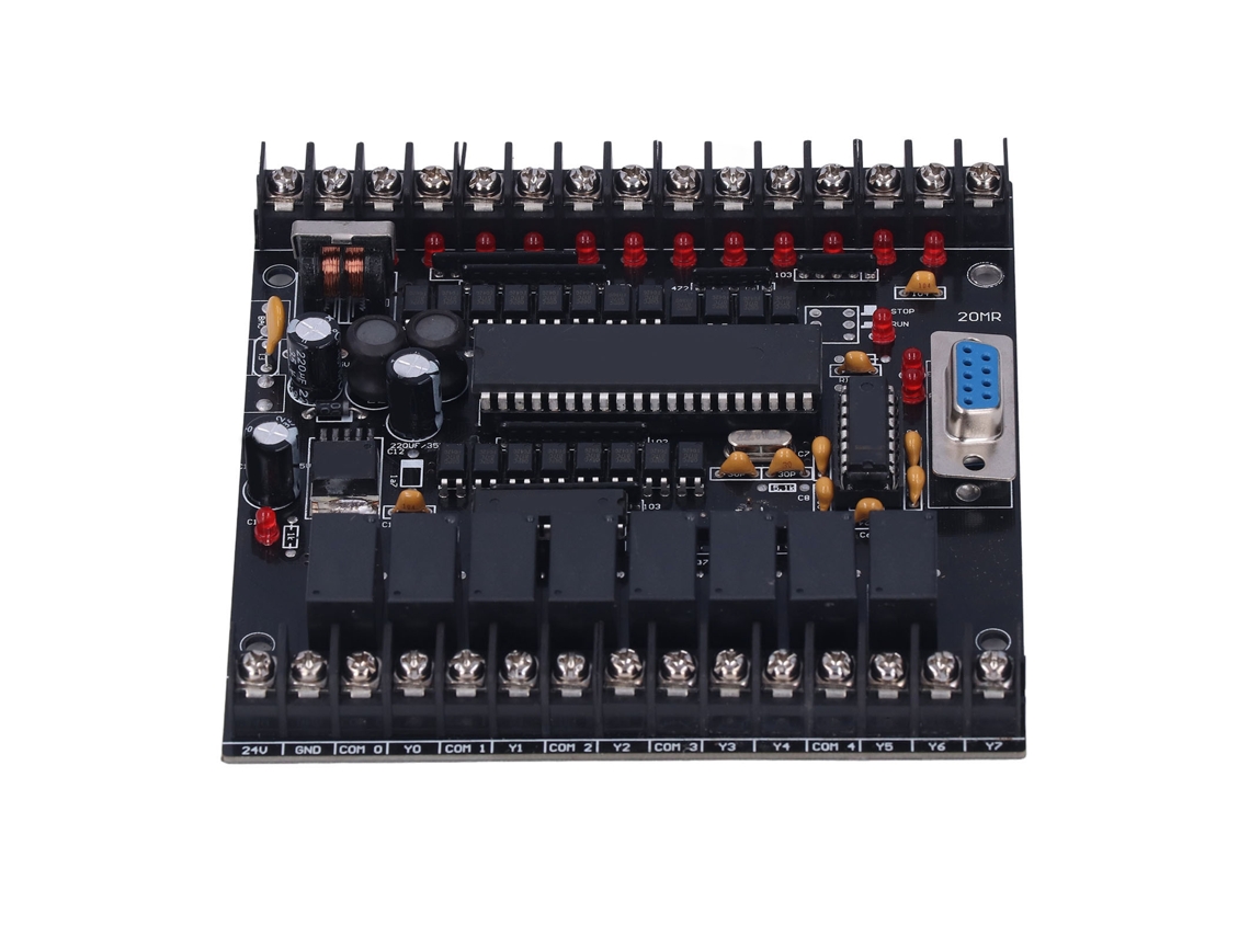 Placa De Controle Industrial Plc Com Microcontrolador Módulo Controlador 20mr 24v Cc