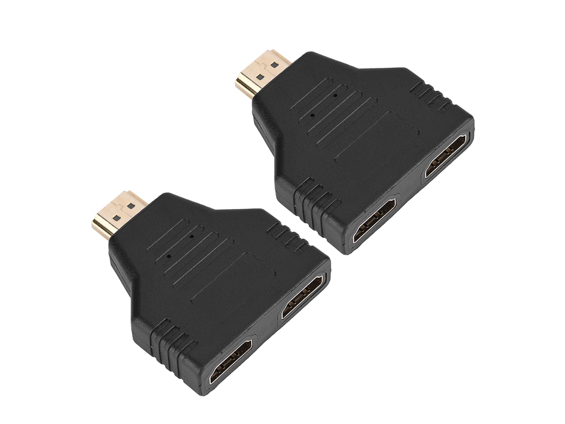 Adaptador Splitter Hdmi 2 Portas Protege Interface Conexão Múltipla