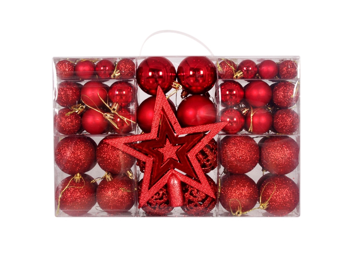 101 Enfeites de Bolas Natal, Decorações para Árvore, Ergonômico, Uso Diário STELASPLEN