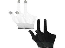 Lurelia Dedeiras Gaming Para Ecrã Tátil 2 Pares, Nylon, Grafeno, Antiderrapante, Sensível Ao Toque, Para Gaming Móvel E Ecrãs Táteis