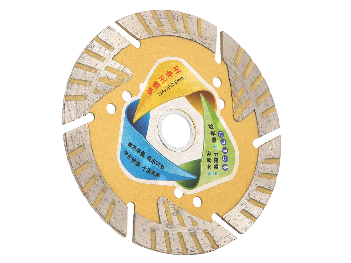 Disco de diamante Turbo de 114 mm para corte de mármore e granito, ferramenta para marcenaria Microsparyellow