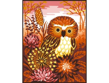 Canevas Antigo A Coruja 50x65cm Luc