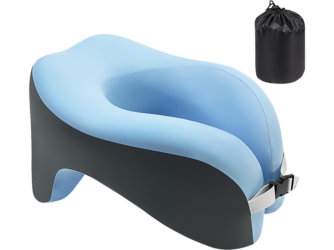 Travesseiro de Viagem para o Pescoço, Portátil Avião, Acessório Espuma Viscoelástica Dormir com Capa CHABERLU