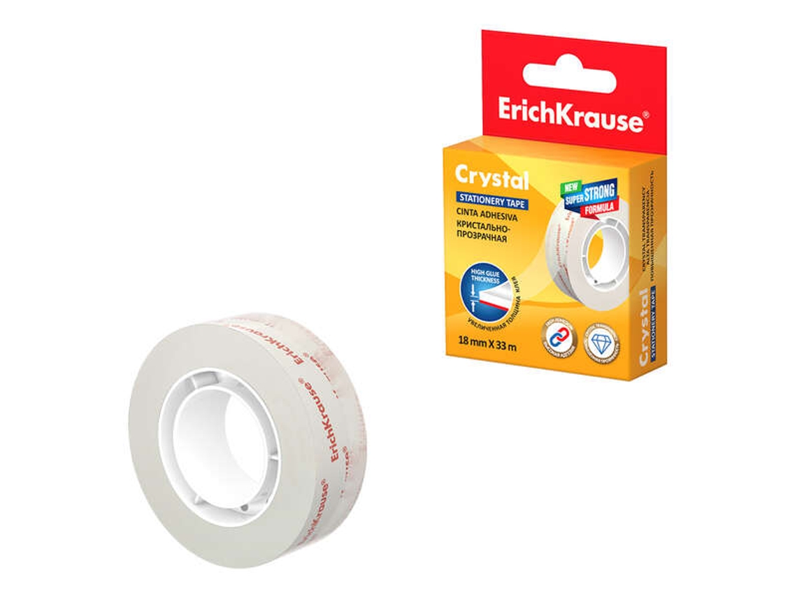 Fita Adesiva Cristal Erichkrause 18mmx33m Transparente