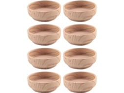 Conjunto De 8 Protetores Feltro Redondos 60mm Para Rodízios Móveis, Antiderrapantes, Para Pés De Cadeiras E Móveis Bege