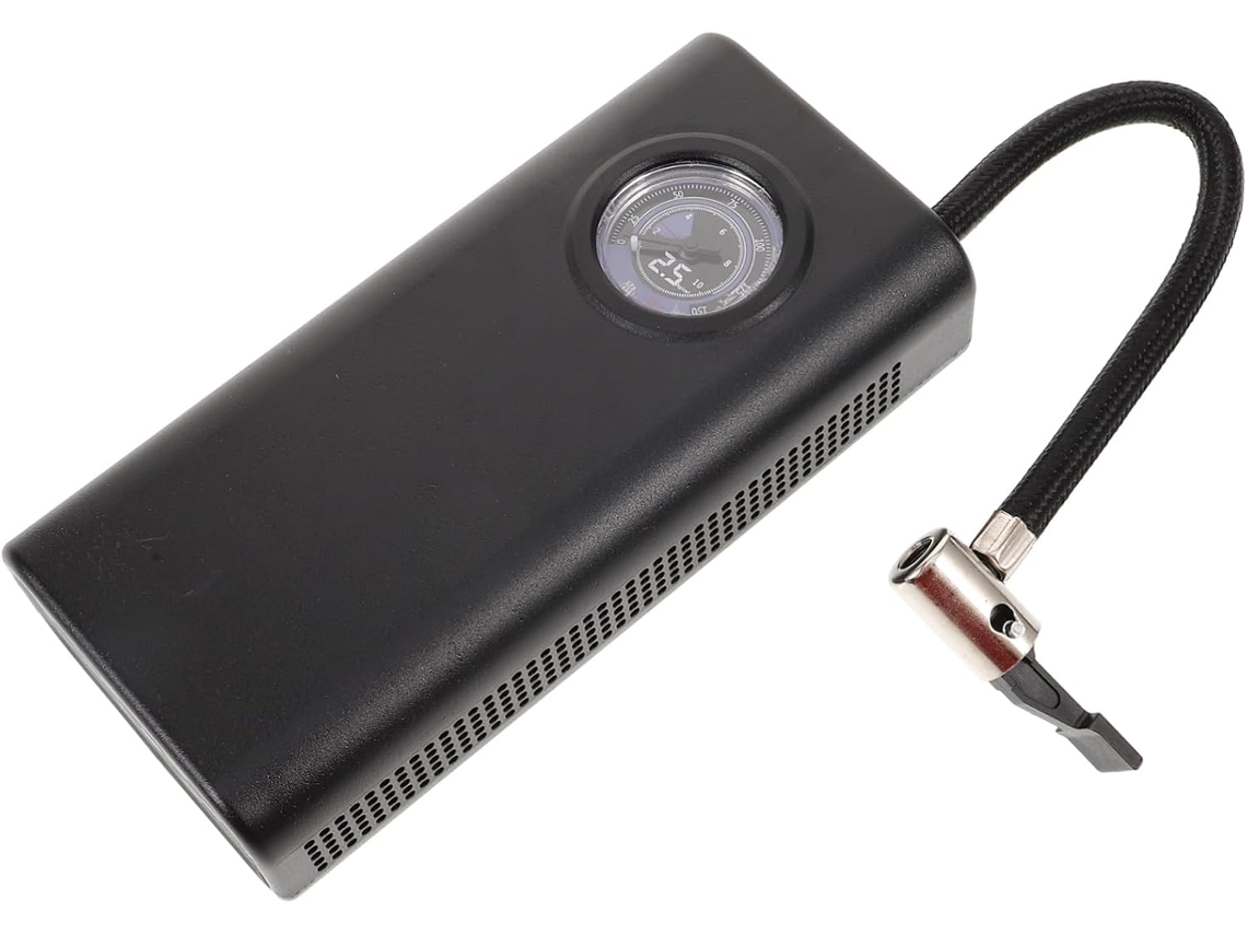 Inflador De Pneus Elétrico Compacto Para Carros, Compressor De Ar Portátil Com Manômetro, 12v