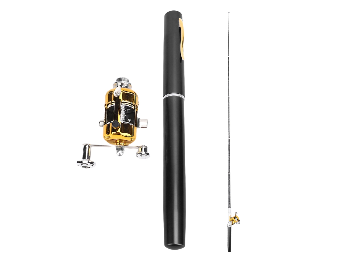 S/MARCA Vara de Pesca Estilo Caneta Leve com Molinete 21cm
