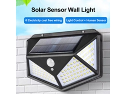 2026 luz Solar Exterior Jardim com Sensor de Movimento Parede 100led Recarregável 20 Luzes Sem Função de Indução 1§2§3