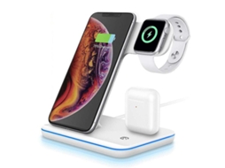 Carregador Sem Fio Qi Para Apple, Samsung Yizhood Branco