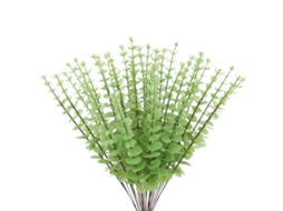 Ramos de Eucalipto Artificial com 24 Padrões para Arranjos Florais LAXISCREED