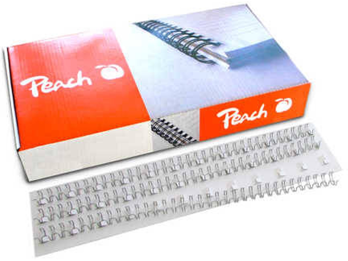 Argolas para Encadernação PEACH Pack 100 (A4 - Máx. 70 Folhas)