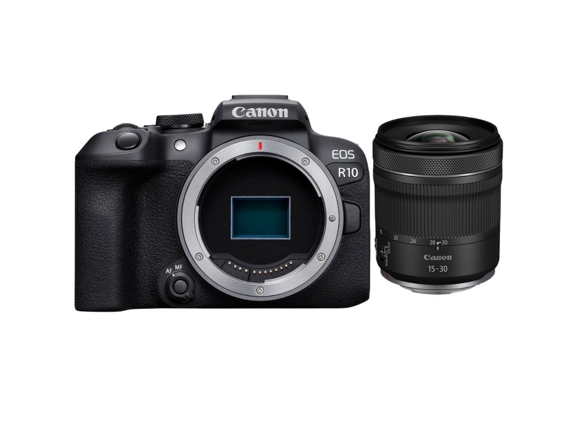 Eos R10 + Rf 15 30mm F4.5 6.3 Is Stm Máquina Fotográfica Híbrida Aps c + Ebook “20 Dicas para Fotos Que Impressionam” CANON