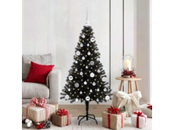 Vidaxl Árvore De Natal Preto 150 Cm Pvc