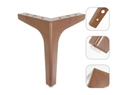 Pés Para Mesa E Móveis, 4 Peças, Cor Marrom, Resistentes, Para Mesas, Móveis
