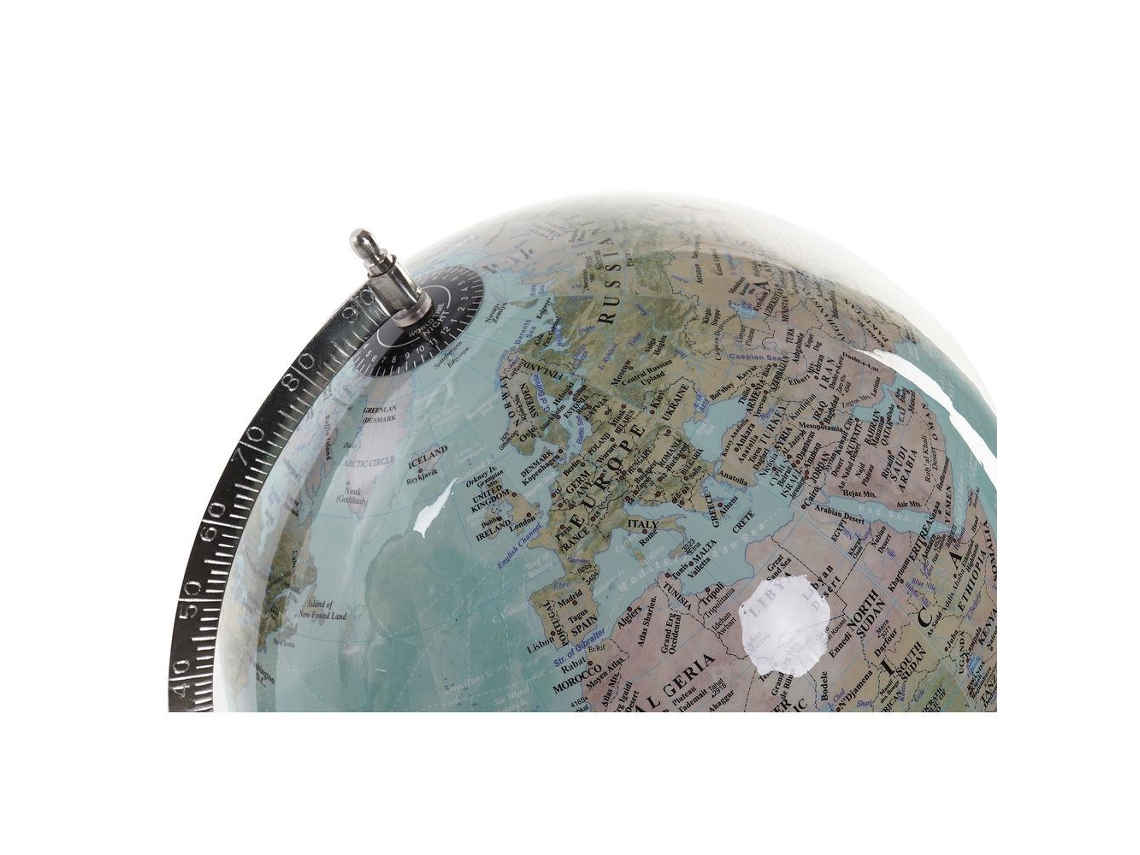 Globo Terrestre Dkd Home Decor Azul Papel Plástico Ferro 33 X 30 X 41 Cm