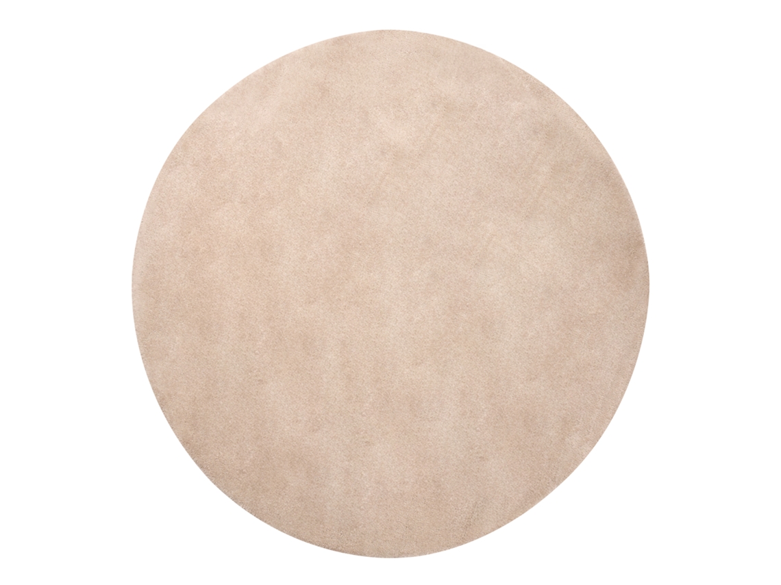 Alfombra Beliani Vasco De Lana Beige 140x140