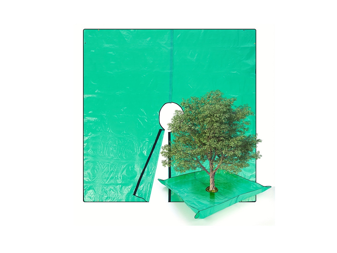 Tapete Coletor De Folhas De Poda De Árvores, 200×200cm, Diâmetro Da Abertura Do Tronco 60cm, Tapete Para Folhas De Jardim.