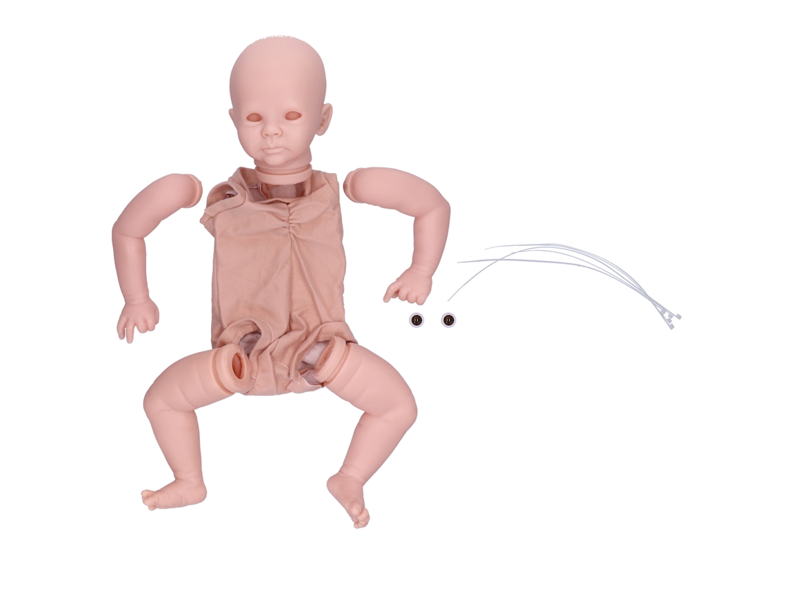 Ats kit de Boneca Reborn de 48 Centímetros Peças Inacabadas Suaves para Diy Manual para Crianças