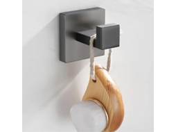 Conjunto De Acessórios Para Banheiro Em Aço Inoxidável 304 Cinza Com Suporte Toalha, Escova De Papel Higiênico, Sabonete