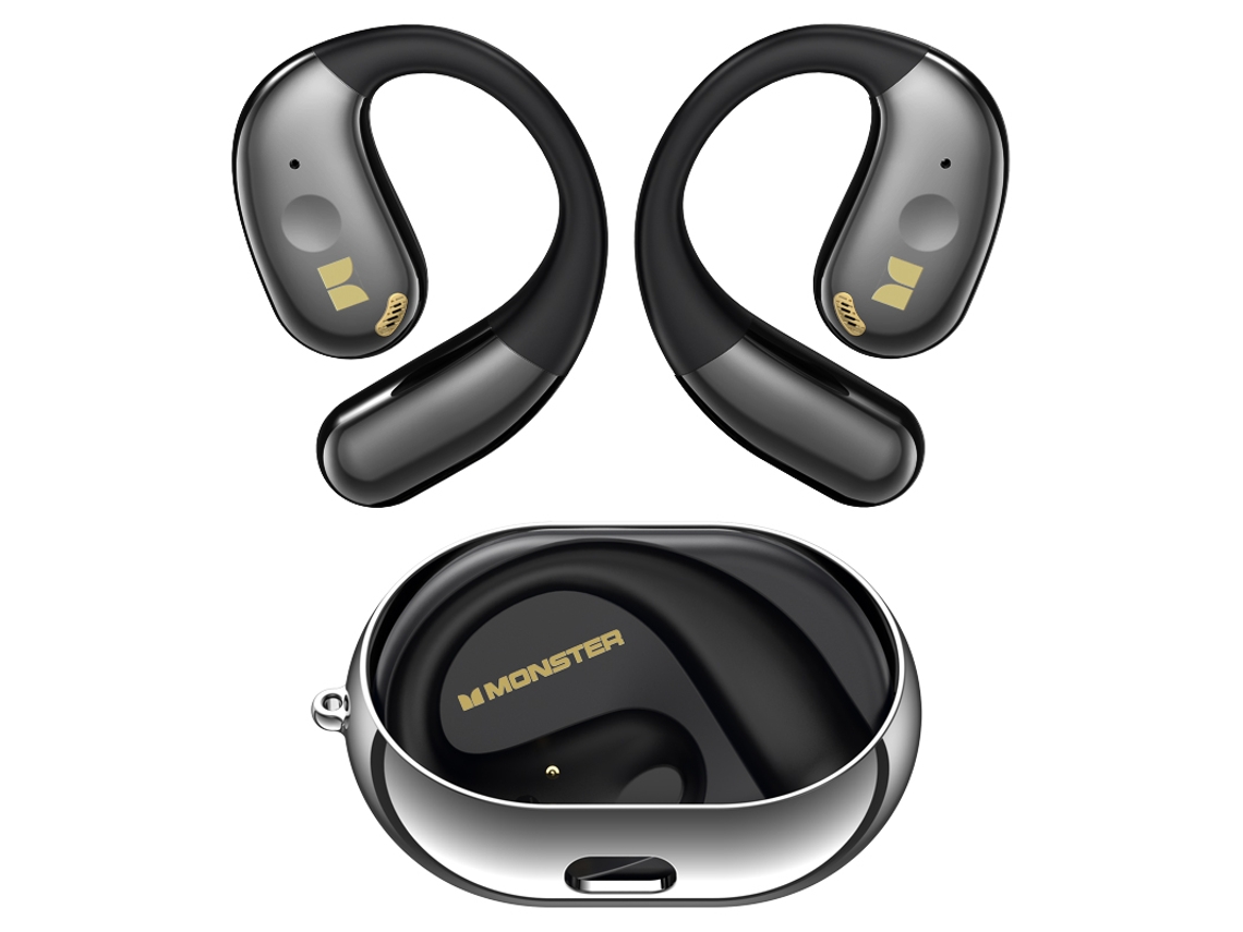 (preto) Fones De Ouvido Sem Fio Abertos, Bluetooth 5.4, Controles De Toque Esportivos Estéreo, Microfone