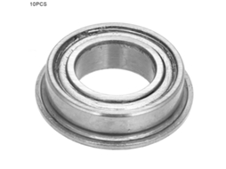 10 Peças De Rolamentos De Bola De Groove Profundo Duplo Selado Tipo Mf (mf148zz 8x14x4mm)