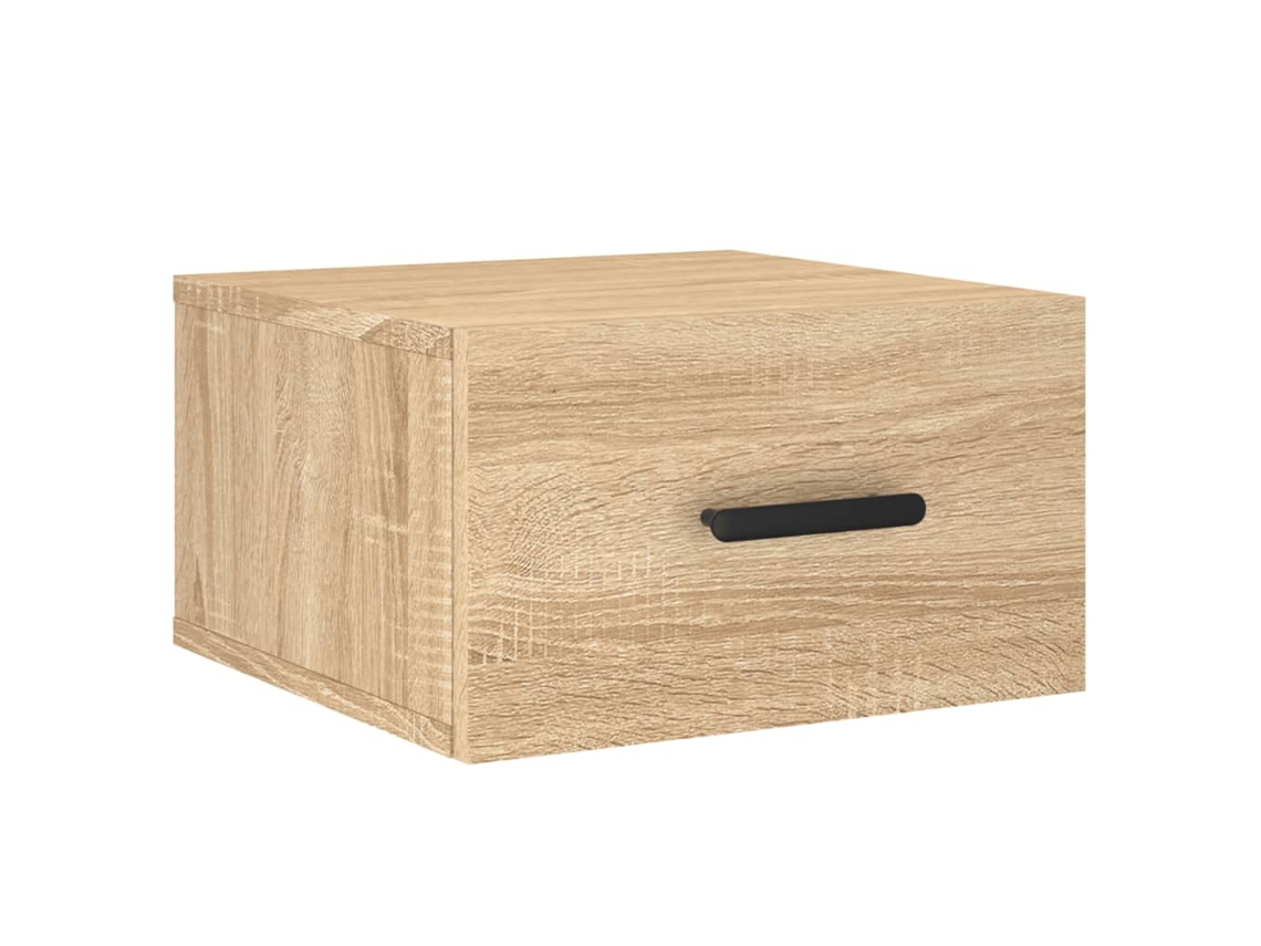 Wall-mounted Bedside Cabinet, Wall-mounted Bedside Cabinets Vidaxl Marrom Madeira Processada (n/a)