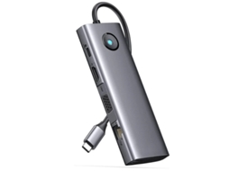 Docking Station USB C Dual Monitor Docking Station 10 em 1 para Laptop Cinza Yizhood