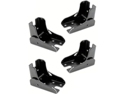 Conjunto De 4 Peças Dobradiças Para Mesa E Cadeira, Suporte Para Fixação, Acessórios De Ferragens Preto