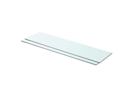Vidaxl Prateleiras 2 Pcs 80x20 Cm Vidro Transparente