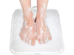 Massageador De Limpeza Pés Para Chuveiro, Esfoliante Spa Com Ventosa Melhora A Circulação Dos P És E Reduz Dor Nos (br