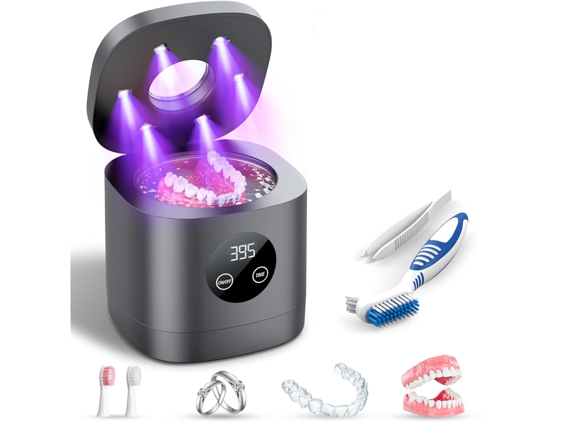 Aparelho De Limpeza Ultrassônico Para Aparelhos Ortodônticos, 52khz, Para Limpeza De Próteses Dentárias, Protetores Noturnos E Aparelhos Ort