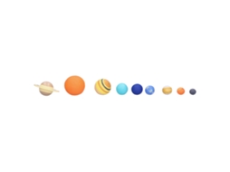 Mali conjunto de Modelos Planetários do Sistema Solar: 9 Peças Educativas Científicas para Crianças