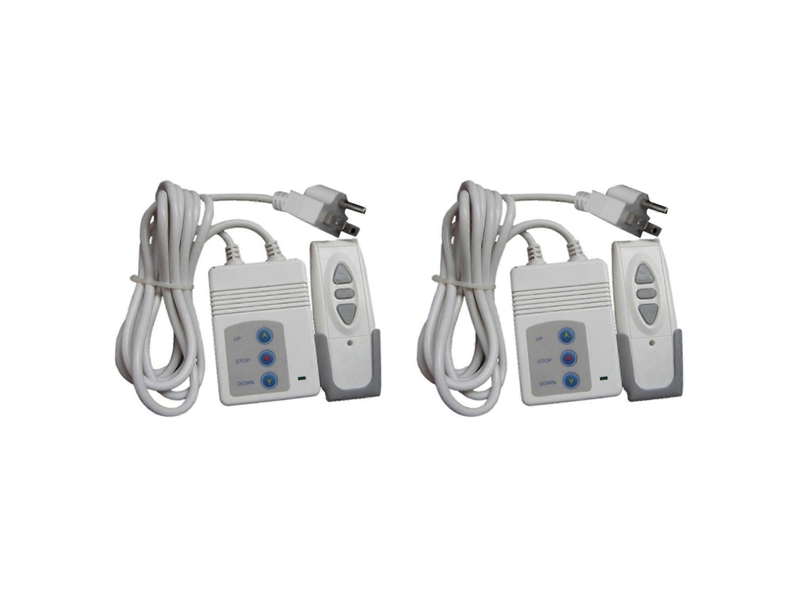 2 Controles Remotos 433mhz Para Tela De Projeção, Cortina Elétrica, Controle Remoto Sem Fio Com Receptor E Plugue Americano