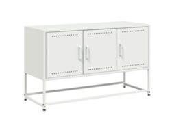 Tv Móvel 100,5x39x60,5 Cm Aço Branco MAISON EXCLUSIVE