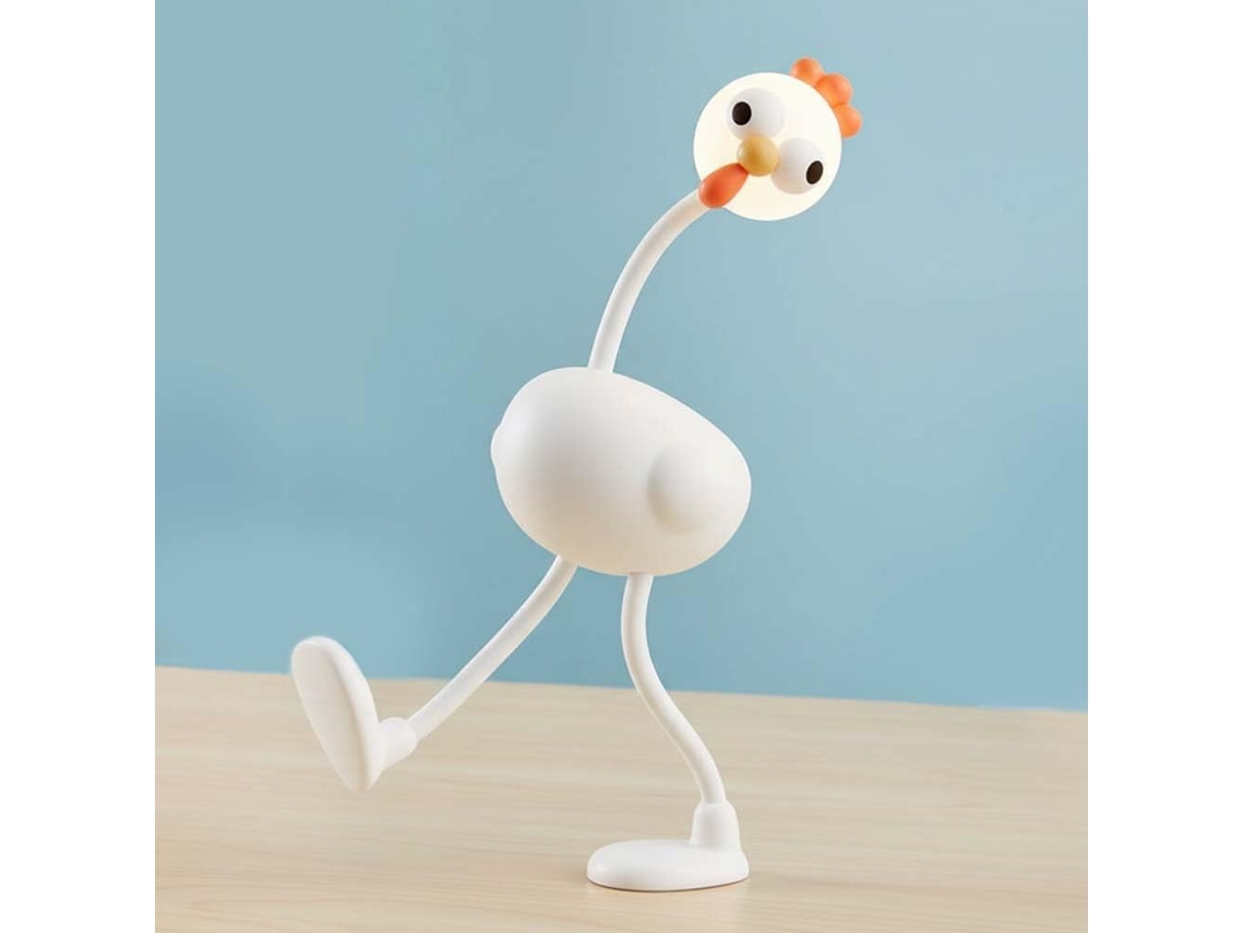 Luminária Noturna Divertida Que Muda De Forma, Luminária Noturna Fofa Em Formato De Galinha, 3 Níveis Ajustáveis Para