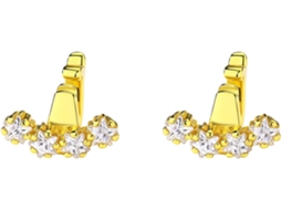 Conjunto De 2 Clipes Auriculares Curvos Metal Com Zircônia Para Fones Ouvido, Oferecendo Um Encaixe Seguro E Visual