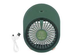 Usb Air Cooler Desktop Cooling Fan Portable 200ml Humidifier Green