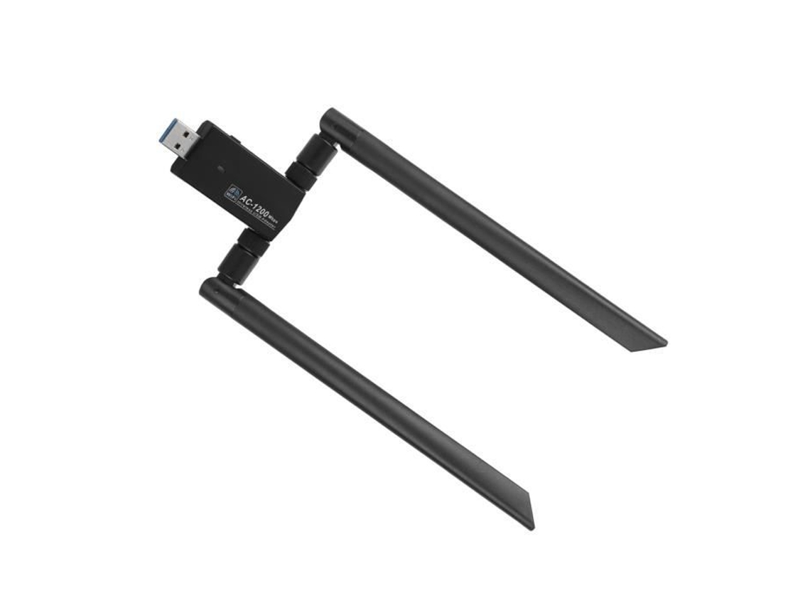 HURRISE 5.8G Dual Band Usb Ac Adaptador de Rede com Fio Placa de Rede Wi-Fi Dongle