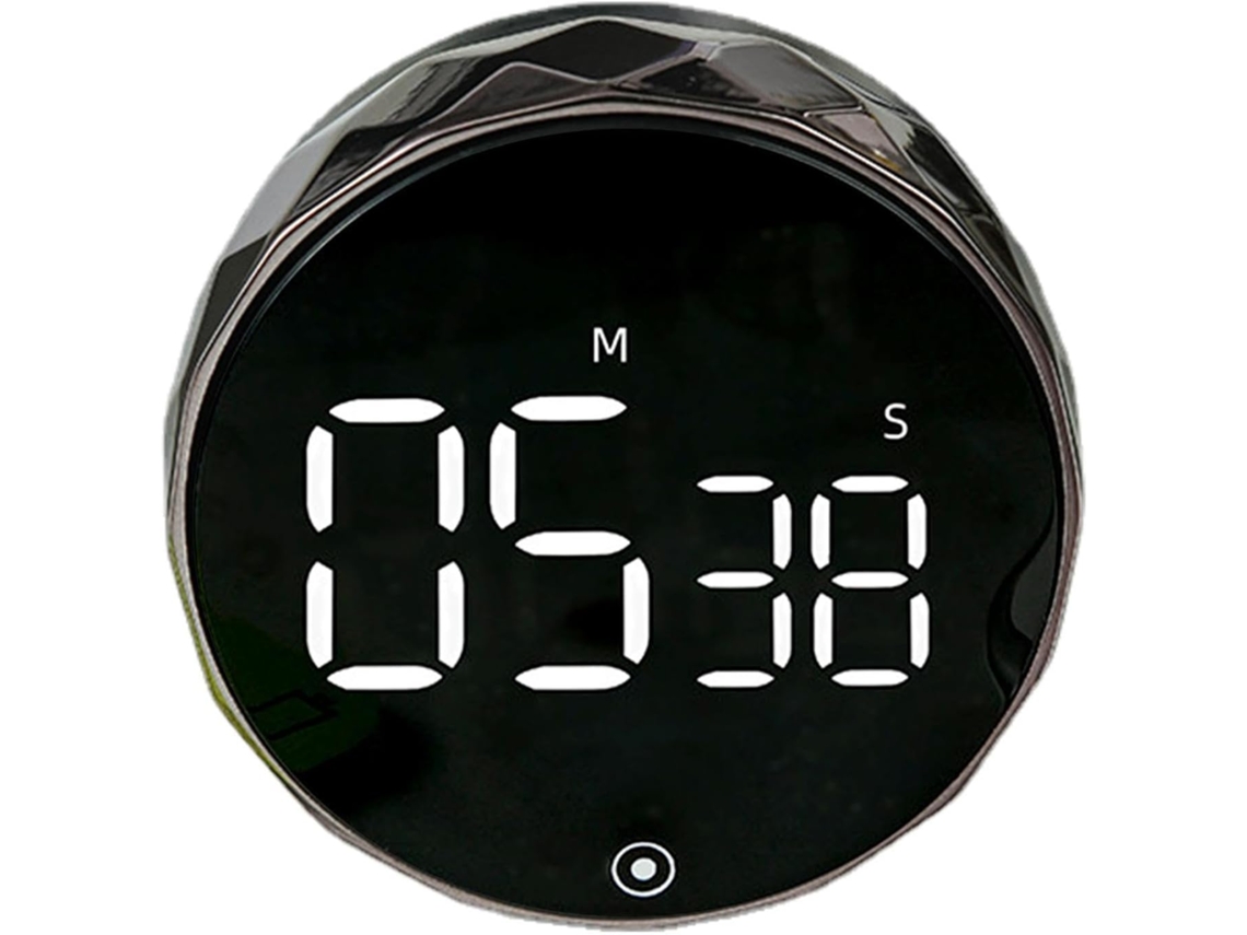 Timer Digital Para Cozinha, Visor Digital, Tela Led, Formato Compacto