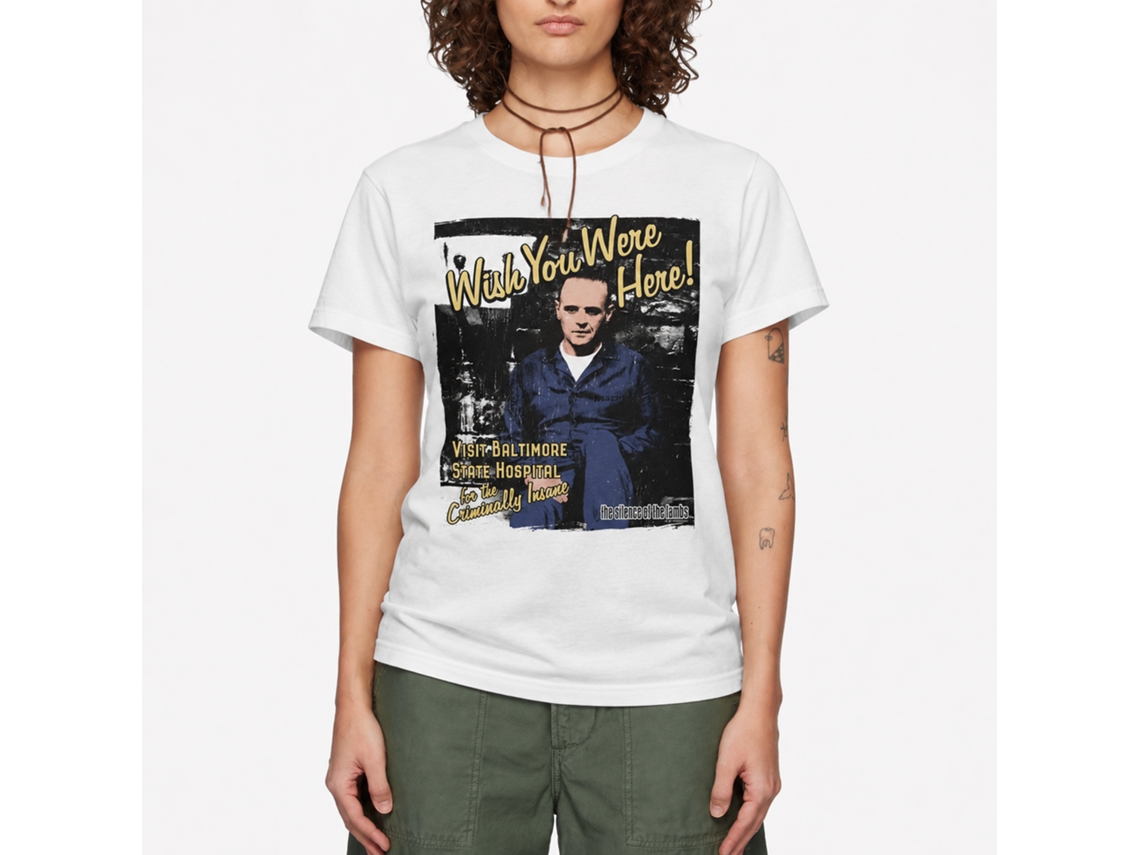 Rockinstone Silence Of The Lambs Movie Silence Hannibal Cell White Adult T-shirt Size:s