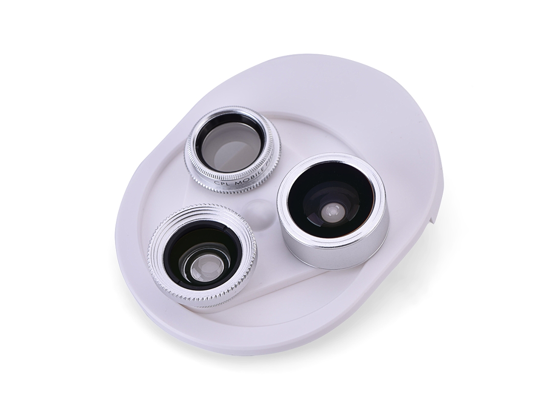 Kit Lentes LAXISCREED Universal 4 em 1 Prata