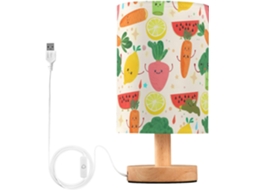 Abajur De Cabeceira Com Porta Usb, Sem Necessidade De Lâmpada, Luz Led Quente Para Quarto, Sala De Estar, Escritório