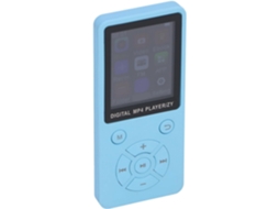 Leitor de MP3/MP4 de 64 GB com Bluetooth 5.0, HiFi e entrada para carregamento da Books for Fans (azul)