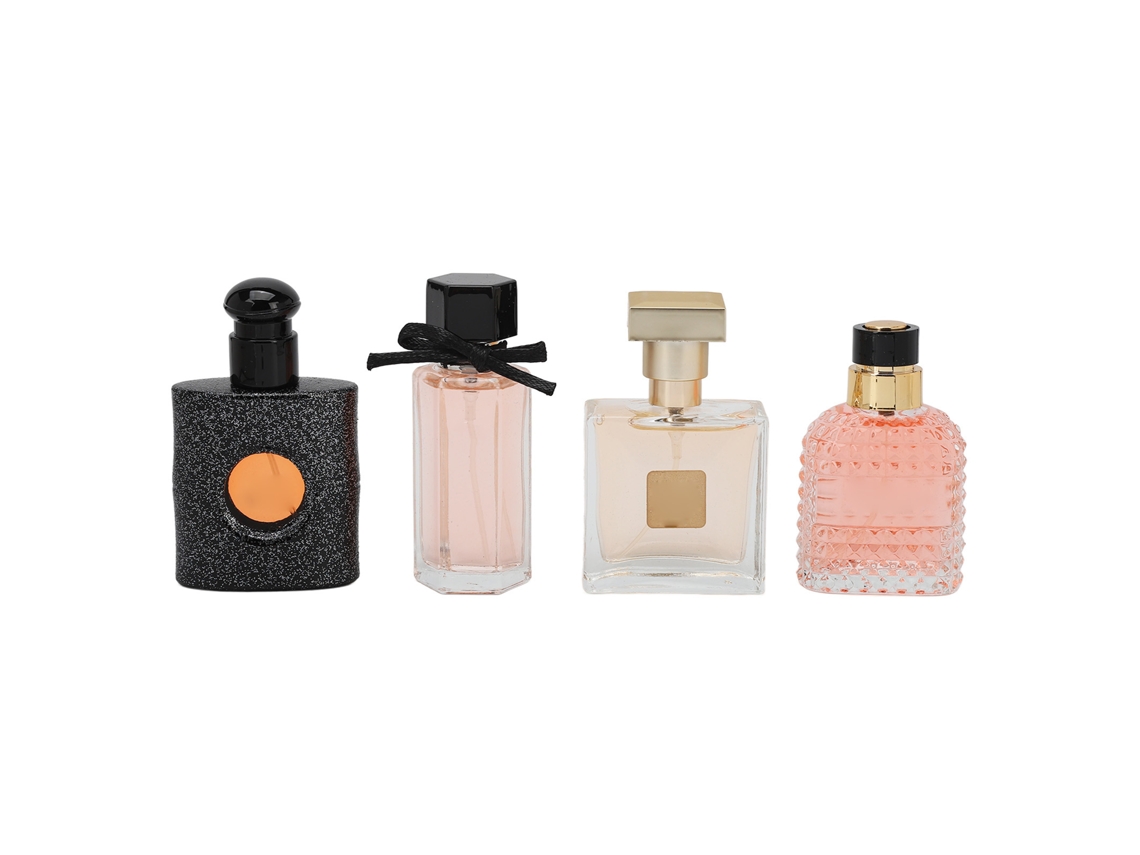 Set De 4 Perfumes De 25ml Para Mujer, Duradero, Aroma Floral-woody Y Refrescante
