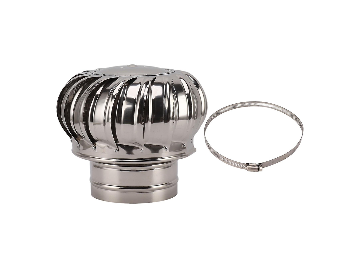 Tapa Giratoria para Chimenea de Acero Inoxidable Antiviento Con Abrazadera para Hogar Y Comercio Tipo 200 Espesso