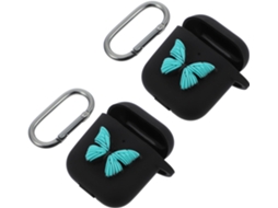 De 2 Capas Protetoras De Silicone Com Desenhos Animados Para Fones De Ouvido Sem Fio, Resistentes A Arranhões E Gokoco