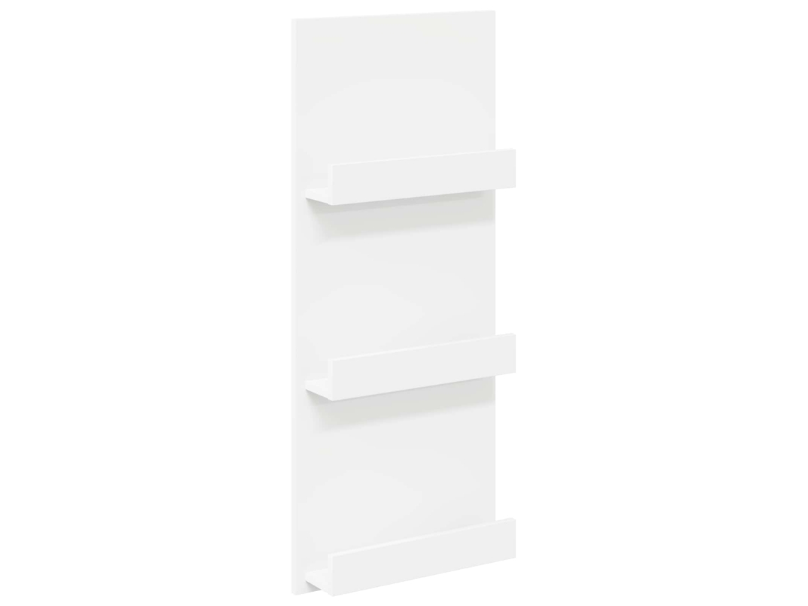 Conjunto 1 Suporte Para Revistas Vidaxl Branco Derivados De Madeira (43 X 11 X 102 Cm)